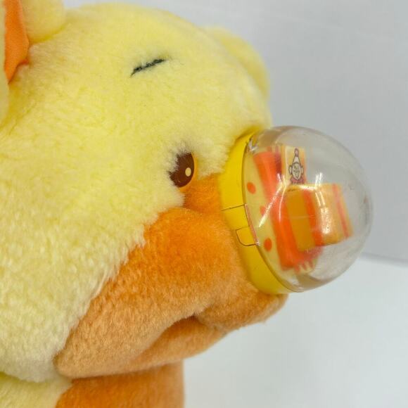 Playskool Vintage 1987 Nosy Bear Yellow Plush Surprise Jack in the Box Lid Opens - Picture 3 of 8